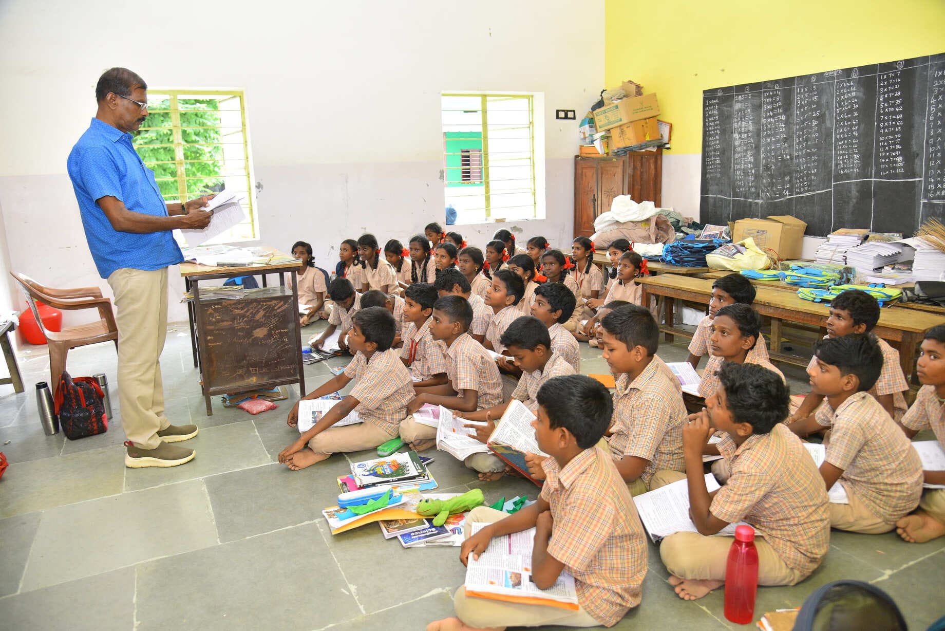 Teacher in classroom